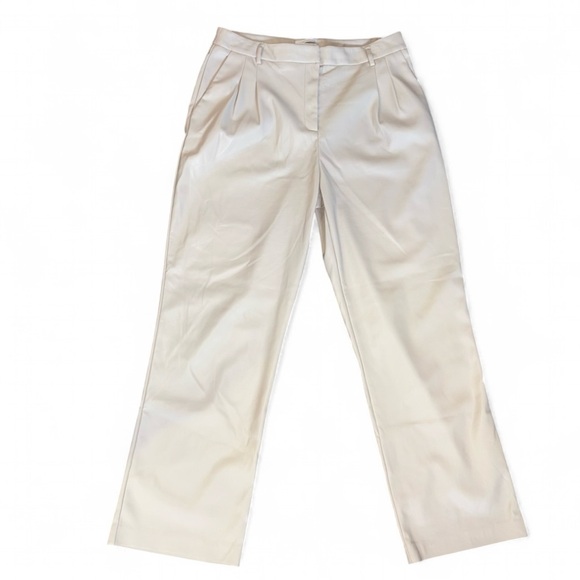 House of Harlow 1960 Pants - Elegant Cream Vegan Leather Pants!